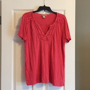 Lucky Brand v-neck top xl